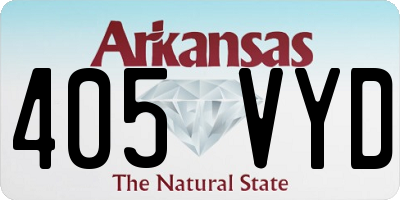 AR license plate 405VYD