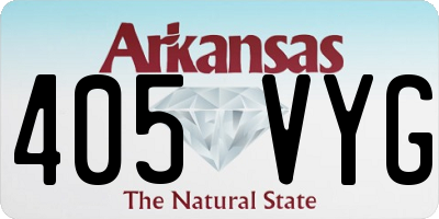 AR license plate 405VYG
