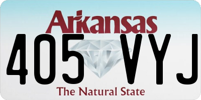 AR license plate 405VYJ