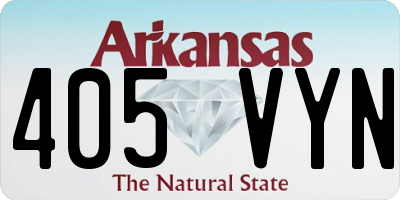 AR license plate 405VYN