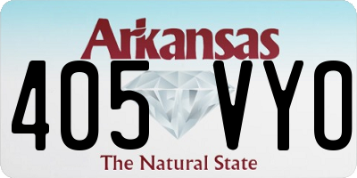 AR license plate 405VYO