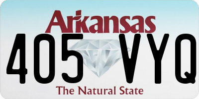 AR license plate 405VYQ