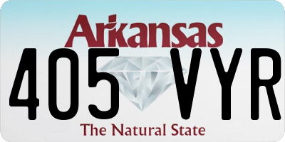AR license plate 405VYR
