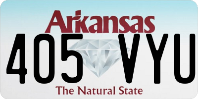 AR license plate 405VYU