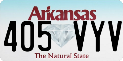 AR license plate 405VYV