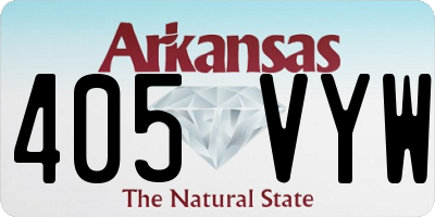 AR license plate 405VYW