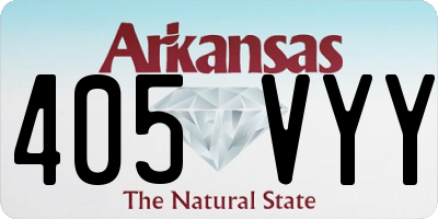 AR license plate 405VYY