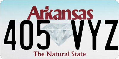 AR license plate 405VYZ