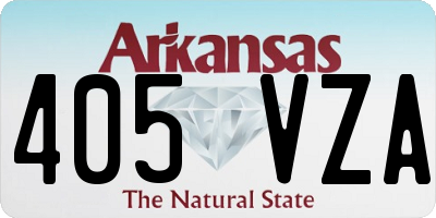 AR license plate 405VZA