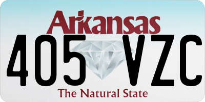 AR license plate 405VZC