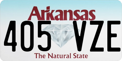 AR license plate 405VZE
