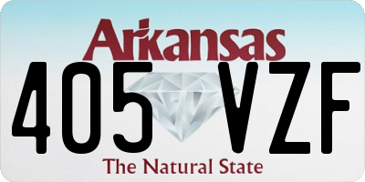 AR license plate 405VZF
