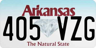 AR license plate 405VZG