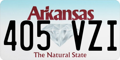 AR license plate 405VZI