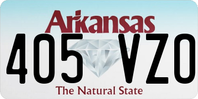 AR license plate 405VZO