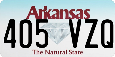 AR license plate 405VZQ