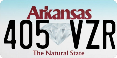 AR license plate 405VZR