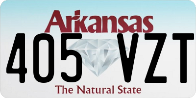 AR license plate 405VZT