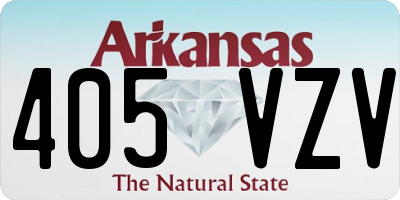 AR license plate 405VZV