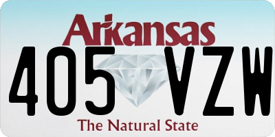AR license plate 405VZW
