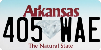 AR license plate 405WAE