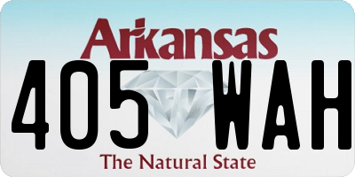 AR license plate 405WAH