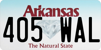 AR license plate 405WAL