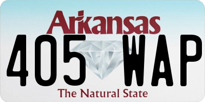 AR license plate 405WAP