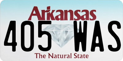 AR license plate 405WAS