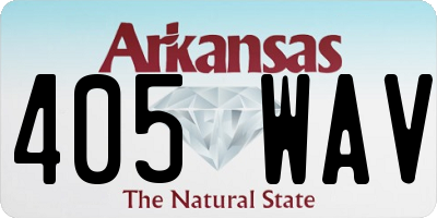 AR license plate 405WAV