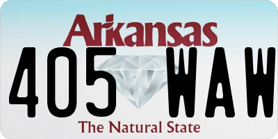 AR license plate 405WAW