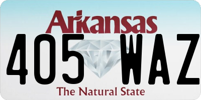 AR license plate 405WAZ