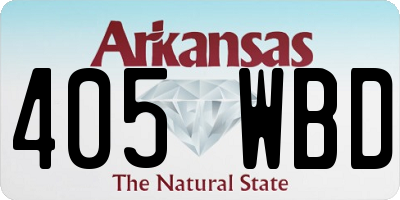 AR license plate 405WBD
