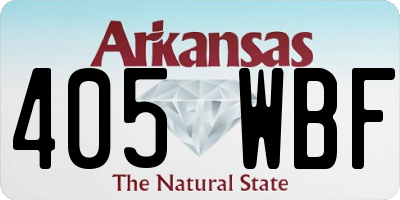 AR license plate 405WBF
