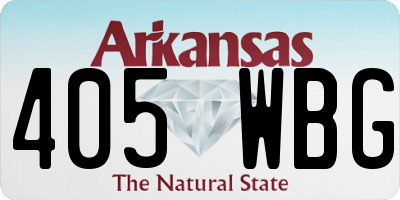 AR license plate 405WBG