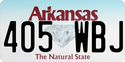 AR license plate 405WBJ
