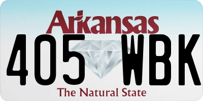 AR license plate 405WBK