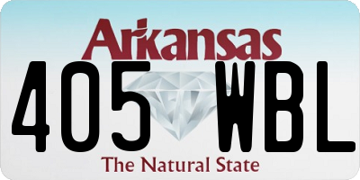 AR license plate 405WBL
