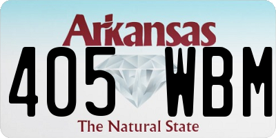 AR license plate 405WBM