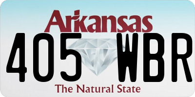 AR license plate 405WBR