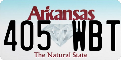 AR license plate 405WBT