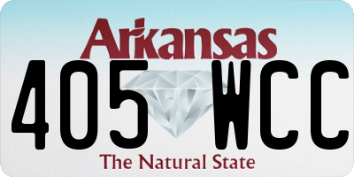 AR license plate 405WCC