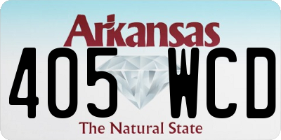 AR license plate 405WCD
