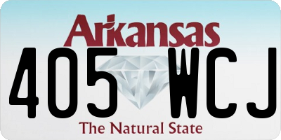 AR license plate 405WCJ