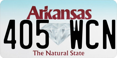 AR license plate 405WCN