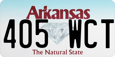 AR license plate 405WCT