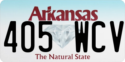 AR license plate 405WCV