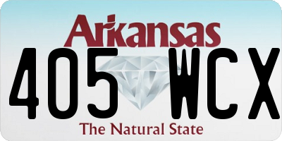 AR license plate 405WCX