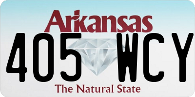 AR license plate 405WCY