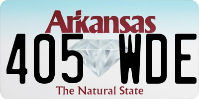AR license plate 405WDE